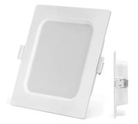 Blendend Downlight cuadrado LED E6 de 9W, empotrable y con luz natural, ideal para iluminar tus espacios con eficiencia y estilo, proporcionando una luminosidad agradable y óptima.