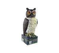Blendend Estatua Decorativa de búho, diseño Realista, ahuyenta Palomas, Ideal para Jardines y Patios al Aire Libre.