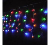 Blendend Guirnalda de luces LED de 10m con batería 3AA, RGBY, 0.4m, IP44, para interior y exterior, ideal para decorar y ambientar espacios.