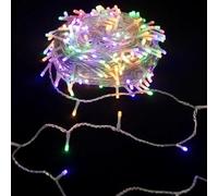 Blendend Guirnalda de luces LED planas con pilas 3AA, RGBY, 5m - Ideal para decorar ambientes y eventos con colores vibrantes.