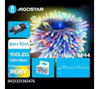 Blendend Guirnalda de luces planas bajo voltaje, RGBY, 10m, ideal para decorar ambientes y eventos, crea atmósferas festivas y acogedoras.