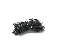 Blendend Guirnalda de luces planas con cortina solar, color blanco cálido, 3m + 1m x 1m, ideal para decorar exteriores y crear ambientes acogedores.