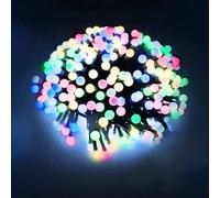 Blendend Guirnalda de luces tipo petardo a pilas 3AA, RGBY, 5m, ideal para decoraciones festivas y ambientar eventos.