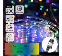blendend Guirnalda de luces - tubo de bajo voltaje Φ5 mm, RGBY, 20 m, IP44, apta para interior y exterior, caja de color.*
