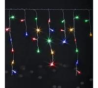 Blendend Luces de cadena LED planas, batería 3AA, colores RGBY, 10m x 0,6m, ideales para decoración de interiores y exteriores en fiestas y eventos.