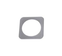 Blendend Placa de pared de vidrio plateada de 1 llave, ideal para interiores, fácil instalación y diseño moderno.