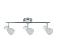 Blendend Regleta 3xE14 Blanco/Cromo 16x48,5x10 cm - Iluminación decorativa para espacios diversos y eficiente uso eléctrico.