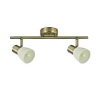 Blendend Regleta de cuero 2xe14, dimensiones 16x36,5x8,5 cm, ideal para organización y decoración en el hogar o la oficina.