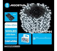 Blendend Tira de luces LED planas a pilas 4AA, 0,3m + 25m, ideal para decoraciones y ambientes festivos.