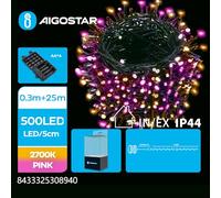 Blendend Tira de luces plana con alimentación por pilas 4AA, ideal para iluminación decorativa en interiores y exteriores.