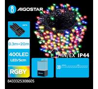 Blendend Tira de luces planas a pilas 4AA, 0,3m+20m, ideal para decoración de interiores y exteriores, fácil de instalar y usar.