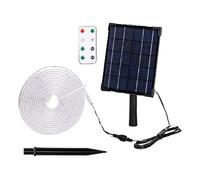 blendend Tira de luz LED solar 2+3m RGB 30W, iluminación eficiente y decorativa, ideal para exteriores y eventos nocturnos.