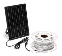 Blendend Tira de Luz Solar LED 20m 6500K 200W - Iluminación exterior eficiente, decorativa y ecológica para jardines, patios y eventos.