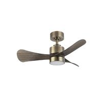 Blendend Ventilador DC 18W, 1900lm, 3 aspas, 91d, 3000-4000-6500K, control remoto, memoria y temporizador, ideal para clima fresco y confort en el hogar.