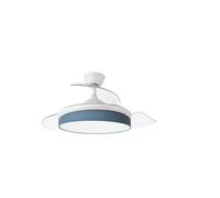 Blendend Ventilador DC 72W, 91cm, 3 aspas, 7200lm, 3000-4000-6000K, con control remoto, memoria y temporizador; ideal para climatizar espacios.