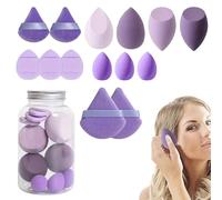 Blender Beauty Set | Kit de esponja de maquillaje para base y corrector | Esponjas y portátiles para mezclar cremas, líquidos y polvos | Herramientas faciales ideales para uso diario