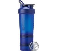 Blender Bottle - Botella mezcladora con organizador de pastillas y almacenamiento para proteína en polvo, sistema clásico V2 ProStak, 22 onzas, azul