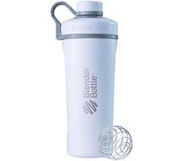Blender Bottle Radian de acero inoxidable | Botella de agua | Botella mezcladora de batidos de proteínas | con batidor Blenderball | libre de BPA |Blanco - 770ml