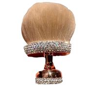 Blender Brush Body, Makeup Brush, Extra Coverage Cosmetic Application Tool, Soft Dense Bristles, Rhinestone Grip for Blending Sunscreen, Arms Neck Back Legs, 3.54x2.56 Inches