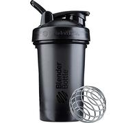 BlenderBottle Botella clásica V2 perfecta para batidos de proteínas y preentrenamiento, 20 onzas, color negro