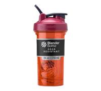 BlenderBottle Botella mezcladora Pro Series perfecta para batidos de proteínas y preentrenamiento, 24 onzas, coral a todo color