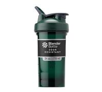 BlenderBottle Botella mezcladora Pro Series perfecta para batidos de proteínas y preentrenamiento, 24 onzas, verde a todo color