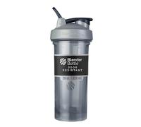 BlenderBottle Botella mezcladora Pro Series perfecta para batidos de proteínas y preentrenamiento, 28 onzas, gris a todo color