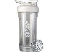 BlenderBottle Botella mezcladora Strada perfecta para batidos de proteínas y entrenamiento previo, 28 onzas, color blanco