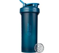 BlenderBottle Classic V2 - Botella mezcladora perfecta para batidos de proteínas y entrenamiento previo, 45 onzas, azul océano