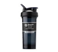 BlenderBottle Pro28 - Botella de agua, Botella mezcladora de batidos de proteínas, con batidor Blenderball, libre de BPA, 820ml - negro