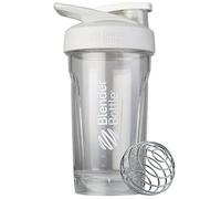 BlenderBottle Strada Shaker Cup perfecta para batidos de proteínas y pre-entrenamiento, 24 onzas, color blanco
