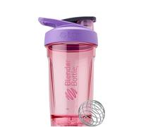 BlenderBottle Strada - Vaso mezclador perfecto para batidos de proteínas y entrenamiento previo, 24 onzas, color morado