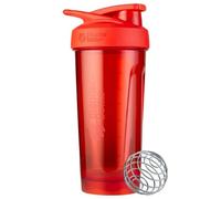 BlenderBottle Strada - Vaso mezclador perfecto para batidos de proteínas y entrenamiento previo, 28 onzas, color rojo