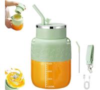Blendgo 800 - Portable Blender, 2025 Upgrade Cordless Portable Blender, Multifunctional Large-Capacity Wireless Portablejuicercup, Electric Suitable for Picnics, Office, Gym (Green)