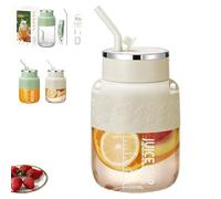 Blendgo 800 - Portable Blender, 2025 Upgrade Cordless Portable Blender Smoothie Maker Cup, Multifunctional Large-Capacity with Straw & Strap, for Traveling, Outdoor, Gym, Office (White)