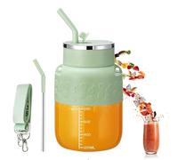Blendgo 800 - Portable Blender 28 oz, Cordless Portable Blender, With Straw and Crossbody Strap, Smoothie Cup Blenders, For Juices (Green)