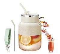 Blendgo 800 - Portable Blender 28 oz, Cordless Portable Blender, With Straw and Crossbody Strap, Smoothie Cup Blenders, For Juices (White)