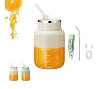 Blendgo 800 Portable Blender, Blendgo Smoothie Cup Blender, with Straw and Crossbody Strap, for Juices and Shakes (White,K2 800ML)