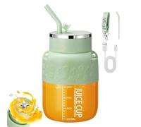 Blendgo 800 - Portable Blender, Cordless Portable Blender, with Straw and Crossbody Strap, Double-Click Quick Launch, Large-Capacity Juicer Cup, for Shakes and Smoothies (Green,800ML)