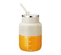 Blendgo 800 - Portable Blender Cup, Cordless Fresh Juice Bottle Type-C USB Rechargeable, with Straw and Crossbody Strap Can Make Smoothies, Juices, for Travel, Gym, Daily (White)