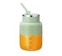 Blendgo 800 - Portable Blender Cup, Cordless Fresh Juice Bottle Type-C USB Rechargeable, with Straw and Crossbody Strap Can Make Smoothies, Juices, for Travel, Gym, Daily (Green)