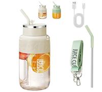 Blendgo 800 Portable Blender, Joshandtate Cordless Portable Blender, Hydration/Juicing 2-in-1, Can Make Smoothies, Electric Suitable for Picnics, Office, Gym (White,1200ml)