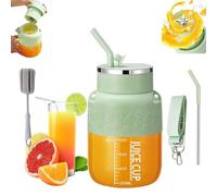 Blendgo 800 Portable Blender, with Straw and Crossbody Strap, Double-Click Quick Launch, Large-Capacity Cordless Portable Blenders for Smoothies Juices and Shakes (Green)