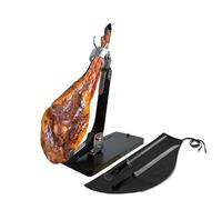 BlendNature Jamonero Profesional Basculante Giratorio con posicion 100% Vertical + Incluye Cubre Jamon + Cuchillo de Corte y Chaira
