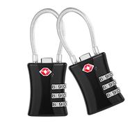 Blendura Candado Maleta Viaje, 2 Paquetes Candado TSA, Candado Combinacion de 3 Dígitos, Adecuada para Gimnasio, Maletas Viaje Mochila Equipaje