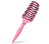 Blendura Cepillo Pelo, Cepillo Pelo Rizado Cerdas Jabali, Peine Antitirones Cepillo Desenredante sin Tirones, Cepillo de Masaje Suave para el Cuero Cabelludo, Adecuado para Todo Tipo de Cabello