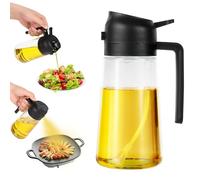Blendura Pulverizador Aceite Spray, 2 en 1 Spray Aceite Cocina 470ml Aceitera Spray Pulverizador Oil Spray Bottle Freidora Aire para Barbacoa, Cocina, Parrilla, Ensaladas