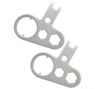 BlesConi 2 unids buceo para bcd para inflador eléctrico herramienta de servicio para válvula de tanque de acero plata 65x53mm (1PCS)