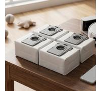 BlesConi 4 bolsas de polvo de alta capacidad para MOVA Z70 para aspiradora robot ultra rodillo, contenedores de repuesto de tela no tejida para mantener la potencia de succión y limpiar los suelos