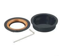 BlesConi Adaptador de lente Canon EF a EOS M, construcción de metal, soporte de enfoque infinito, incluye tapa trasera protectora